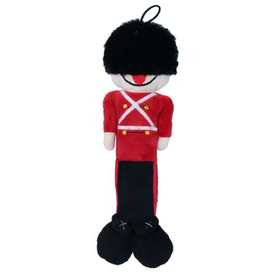 AB Tools Plush Interactive Soldier Sensory Dog Toy With Non-Squeaky Ball Dog Gift from B&Q