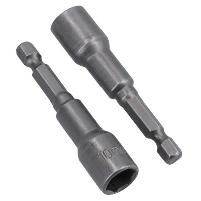 AB Tools 10mm Magnetic Power Nut Setter Socket Driver With 1/4In Hex Shank 2Pc Set from B&Q