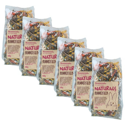 6PK Small Animal Pet Treat Rabbit Guinea Natural Treat Mix Summerfield- 100g - Image 2