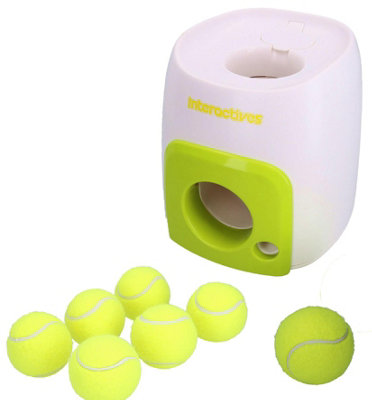 AB Tools Interactive Dog Fetch N Treat Brain Stimulating Game Dog Treat Dispenser 7 Balls from B&Q