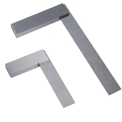 AB Tools 3 + 8 Inch 75 / 200mm Engineer Tri Set Square Right Angle Straight Edge Stainless from B&Q