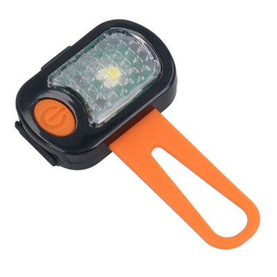 AB Tools Orange Flashing Safety Waterproof Rectangle Usb Blinker Light Night Dog Walk from B&Q