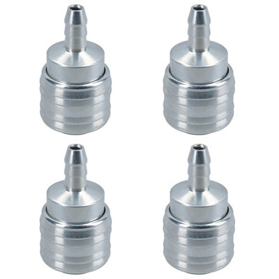 AB Tools Euro Air Line Hose Quick Release Connector Coupler Barb With 8mm Hose Tail 4Pc from B&Q