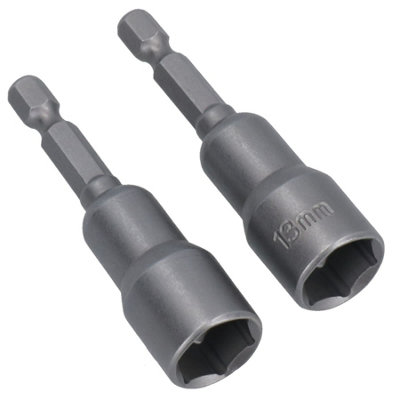 AB Tools 13mm Magnetic Power Nut Setter Socket Driver With 1/4In Hex Shank 2Pc Set from B&Q