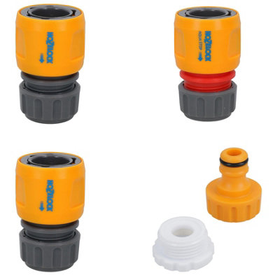 AB Tools 5Pc Hozelock Garden Hose Fittings Tap Connectors Adapter Starter Kit Hose Pipe from B&Q