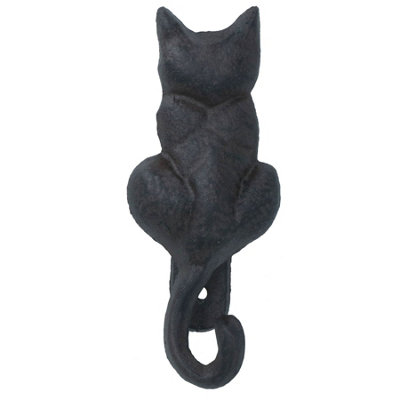 B&Q -  Cat Door Knocker Bell Ringer Cast Iron Garden Shed House Home Shop Garage