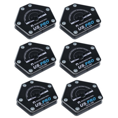 AB Tools 90Lb Switchable On Off Magnetic Magnet Welding Holder Support 6 Angles 6Pc