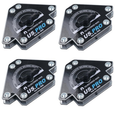 AB Tools 45Lb Switchable On Off Magnetic Magnet Welding Holder Support 3 Angles 4Pc from B&Q