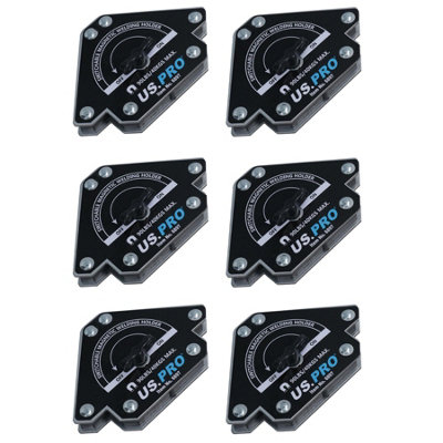 AB Tools 90Lb Switchable On Off Magnetic Magnet Welding Holder Support 3 Angles 6Pc