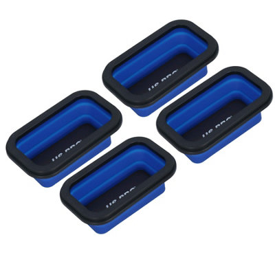 AB Tools Collapsible Magnetic Magnet Parts Tray Storage Holder Container 80 X 135mm 4 Pack from B&Q