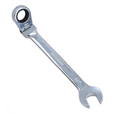 Ab Tools 19Mm Metric Flexi Head Ratchet Combination Spanner Wrench 72 Teeth