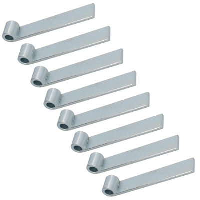 B&Q -  Hd Strap Tailgate Straight Hinge For 12.5mm Pins 160mm Long Zinc Plated 8Pc