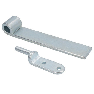 B&Q -  Hd Strap Tailgate Straight Hinge 160mm Long + 12.5mm Bolt On Gudgeon Pin Trailers