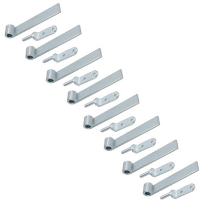 AB Tools Hd Strap Tailgate Straight Hinge 160mm Long + 12.5mm Bolt On Gudgeon Pin 8Pk from B&Q