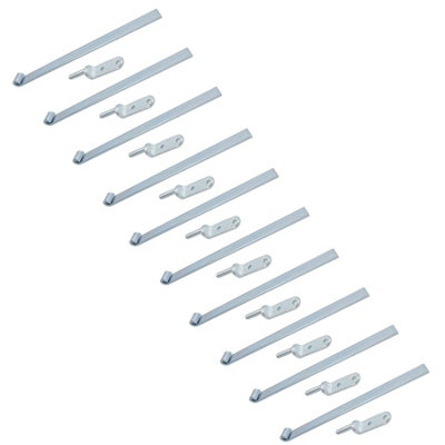 AB Tools Hd Long Tailgate Straight Hinge 460mm X 40mm + 12.5mm Bolt On Gudgeon Pin 10Pk from B&Q
