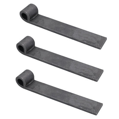 Ab Tools Trailer Truck Tailgate Strap Hinge Self Colour 12.5Mm Pin Weld On 150Mm 3Pc