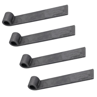 Ab Tools Trailer Truck Tailgate Strap Hinge Self Colour 12.5Mm Pin Weld On 150Mm 4Pc
