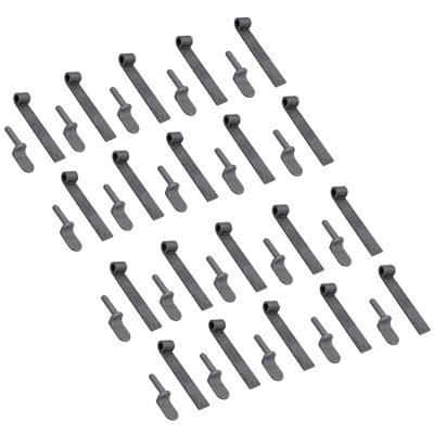 Ab Tools Tailgate Straight Hinge 150 X 30Mm + 12.5Mm Weld On Gudgeon Pin Self Colour 20Pk
