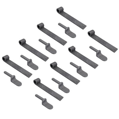 Ab Tools Tailgate Straight Hinge 150 X 30Mm + 12.5Mm Weld On Gudgeon Pin Self Colour 8Pk