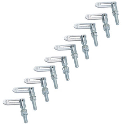 AB Tools Antiluce Drop Catch Anti-Luce Fasteners M8 X 38mm Tail Gate Trailers Gates 10Pc from B&Q