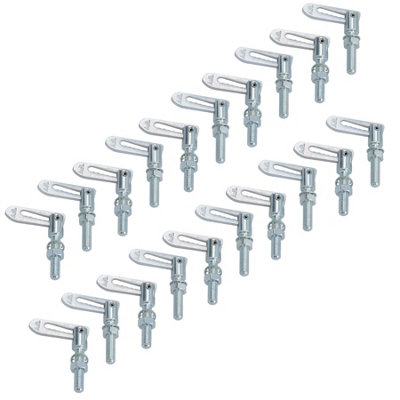 AB Tools Antiluce Drop Catch Anti-Luce Fasteners M8 X 38mm Tail Gate Trailers Gates 20Pc from B&Q