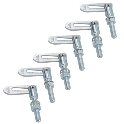 AB Tools Antiluce Drop Catch Anti-Luce Fasteners M8 X 38mm Tail Gate Trailers Gates 6Pc from B&Q