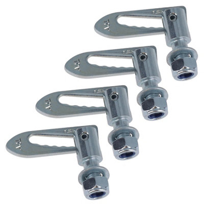 AB Tools M12 Antiluce Drop Catch Anti-Luce Fasteners Tail Gate Trailers Gates Lorries 4Pc from B&Q
