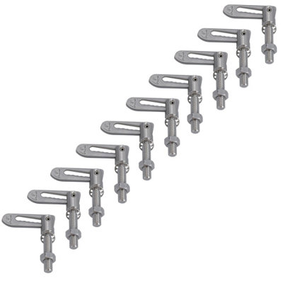 AB Tools M8 Stainless Steel Bolt On Antiluce Fastener 38mm Thread Tailgate Trailer 10Pc from B&Q