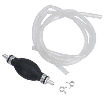 AB Tools Hand Transfer Siphon Pump Fluid Extractor Fuel Oil Water Liquid 1.8 Metres from B&Q