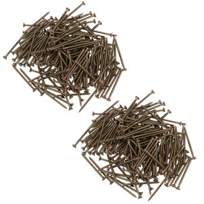 AB Tools Wood Screws Multi Purpose Countersunk Fasteners 4.0 X 60mm Pz2 Screw 400Pc from B&Q