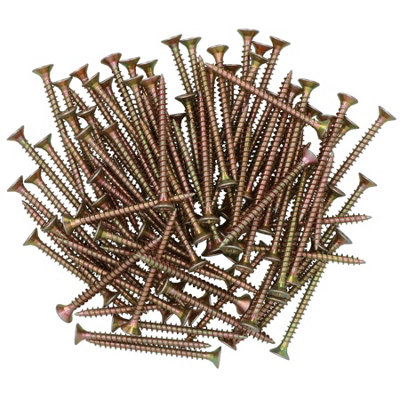 AB Tools Wood Screws Multi Purpose Countersunk Fasteners 5.0 X 60mm Pz2 Screw 100Pc from B&Q