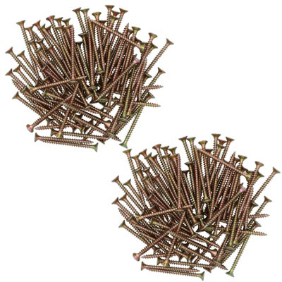 AB Tools Wood Screws Multi Purpose Countersunk Fasteners 5.0 X 60mm Pz2 Screw 200Pc from B&Q
