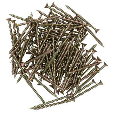 AB Tools Wood Screws Multi Purpose Countersunk Fasteners 5.0 X 70mm Pz2 Screw 100Pc from B&Q