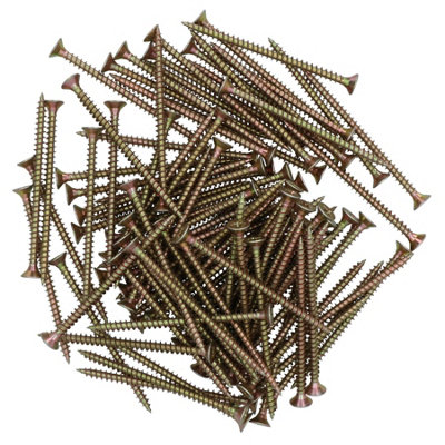 AB Tools Wood Screws Multi Purpose Countersunk Fasteners 5.0 X 80mm Pz2 Screw 100Pc from B&Q