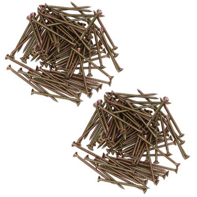 AB Tools Wood Screws Multi Purpose Countersunk Fasteners 5.0 X 80mm Pz2 Screw 200Pc from B&Q