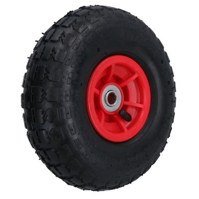 AB Tools 10 Inch 2 P.r Pneumatic Wheel For Sack Truck Carts Wheelbarrows 16mm Bore 1Pc