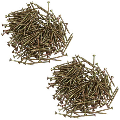AB Tools Countersunk Wood Screws 4.0 X 60mm Serrated Edge Prevent Splitting Pz2 400Pc from B&Q