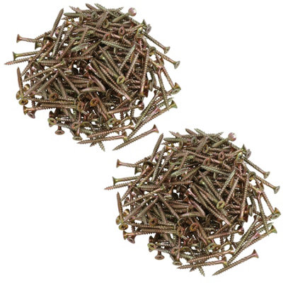 AB Tools Countersunk Wood Screws 5.0 X 50mm Serrated Edge Prevent Splitting Pz2 400Pc from B&Q