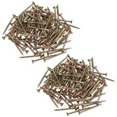 AB Tools Countersunk Wood Screws 5.0 X 60mm Serrated Edge Prevent Splitting Pz2 200Pc from B&Q