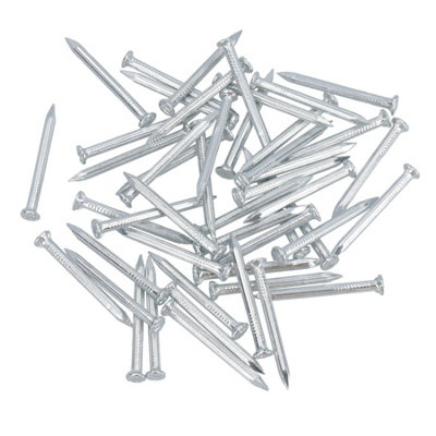 AB Tools 40mm Masonry Hardened Wall Nails Pins For Brick Stone Block Concrete 50Pc from B&Q