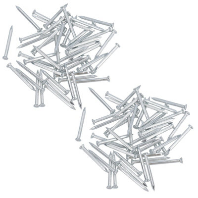 AB Tools 40mm Masonry Hardened Wall Nails Pins For Brick Stone Block Concrete 100Pc from B&Q
