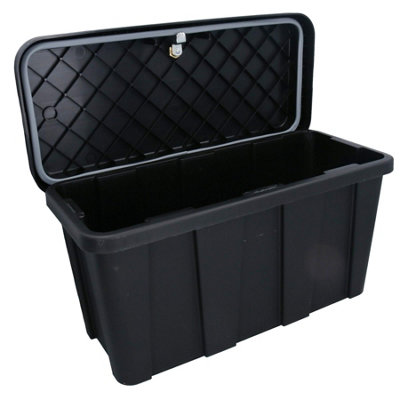 B&Q -  Trailer Truck Plastic Lockable Tool Box Chest Locker Storage 21.5" X 12" X 10" - Image 3