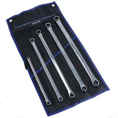 Ab Tools Metric Extra Long Grab Aviation Spanner Wrench Double Ended 8 - 19Mm