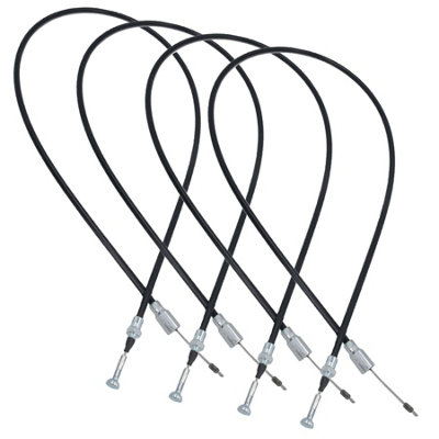 B&Q -  Knott Pronto Fit Quick Release Trailer Brake Cable 1430mm/1620mm Stainless Steel 4Pc