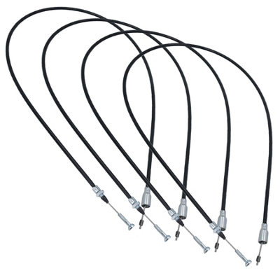 B&Q -  Knott Pronto Fit Quick Release Trailer Brake Cable 1630mm/1820mm Stainless Steel 4Pc