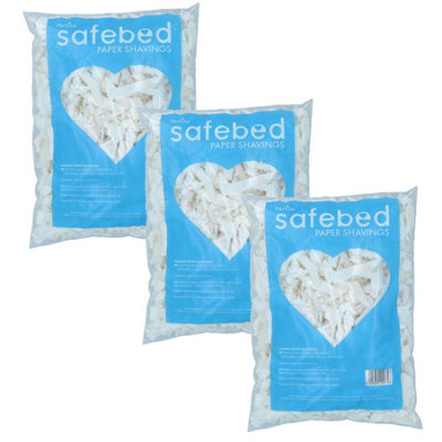 AB Tools 3 Pack Small Animal Hamster Gerbils Mice Rats Paper Shavings Bedding Nesting from B&Q