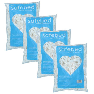AB Tools 4 Pack Small Animal Hamster Gerbils Mice Rats Paper Shavings Bedding Nesting from B&Q