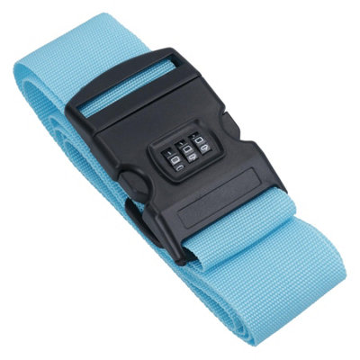 AB Tools Adjustable Combination Luggage Lock Strap Suitcase Baggage Secure 1Pc from B&Q