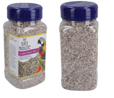 AB Tools 2Pk 600G Bird Crushed Oyster Shell  Calcium & Mineral Help Aid Digestion Cage from B&Q