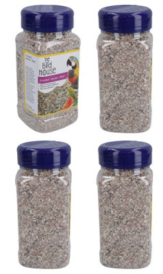 AB Tools 4Pk 600G Bird Crushed Oyster Shell  Calcium & Mineral Help Aid Digestion Cage from B&Q